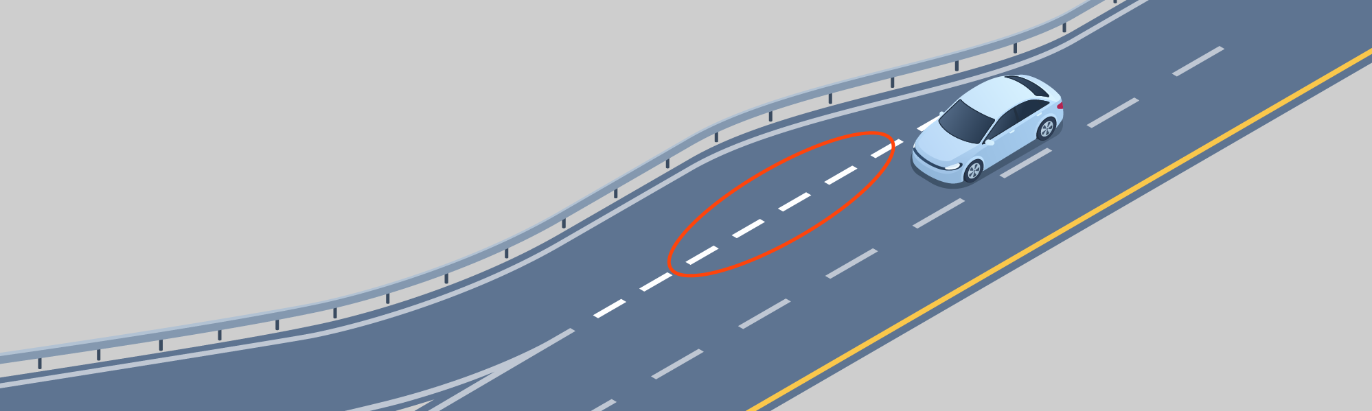 Traffic lights & pavement markings - What do continuity lines on your right indicate?